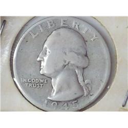 1945-S Silver Washington Quarter
