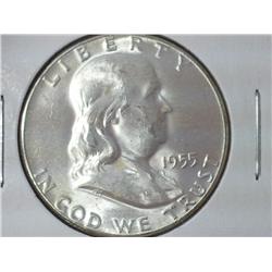 1955 Franklin Half Dollar (UNC)
