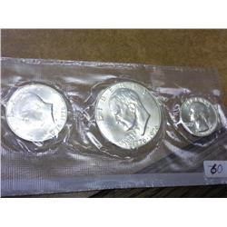 1976 Silver UNC Bicentennial 3 Coin Set