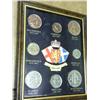 Image 1 : Frame Set Of Great Britian Coins (UNC)