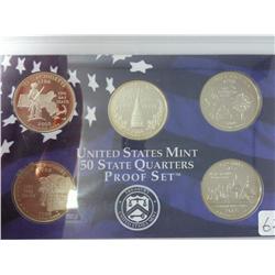 2000 US Mint 50 State Quarters Proof Set (No Box)