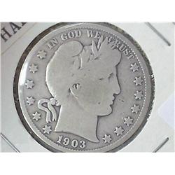 1903-S Barber Half Dollar