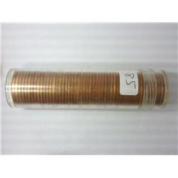 Roll Of 1958 Lincoln Cents (UNC)