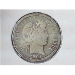 1901-D Barber Dime