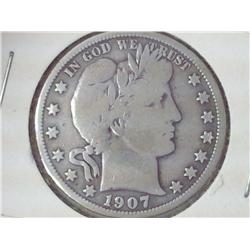 1907 Barber Half Dollar (VG)
