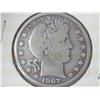 Image 1 : 1907 Barber Half Dollar (VG)