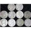 Image 2 : 10 Assorted Jefferson War Nickels (35% Silver)
