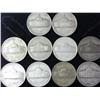 Image 3 : 10 Assorted Jefferson War Nickels (35% Silver)