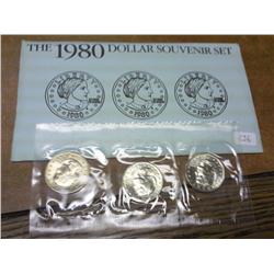 1980-P/D/S - SBA Dollar Souvenir Set (3 Coins)
