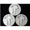 Image 1 : 3 Assorted Standing Liberty Quarters