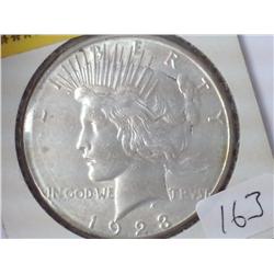 1923-S Peace Silver Dollar (UNC)