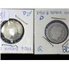 Image 1 : 1906 And 1908-D Barber Dimes