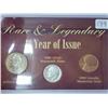 Image 1 : Rare And Legendary 1st Year Of Issue Coin Set