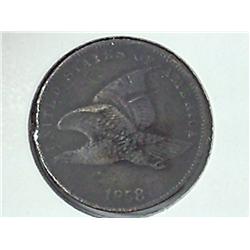 1858 Small Letter Flying Eagle Cent