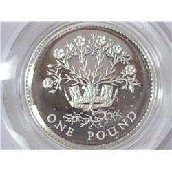 1986 United Kingdom Silver Proof Piedfort 1 Pound