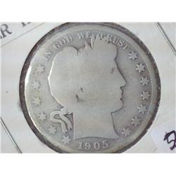 1905 Barber Half Dollar