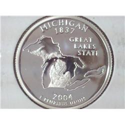 2004-S Silver Michigan Quarter (Proof)