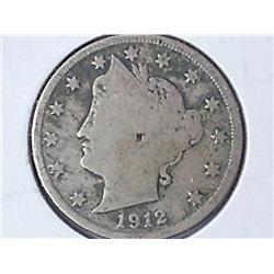 1912-D Liberty "V" Nickel (VG+)