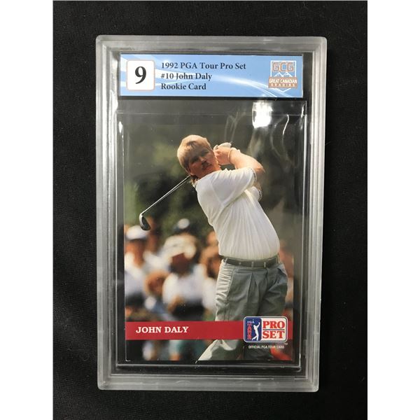 1992 PGA PRO SET JOHN DALY ROOKIE CARD GCG 9