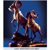 Image 1 : "LOOKOUT" BIGHORN SHEEP BRONZE BY LORENZO GHIGLIERI