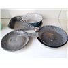 Image 1 : Lot of antique Enamel Pots & frying pans