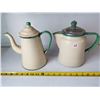 Image 2 : 2 Antique enamel tea pots