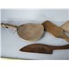 Image 2 : Antique butter paddles and rolling pin