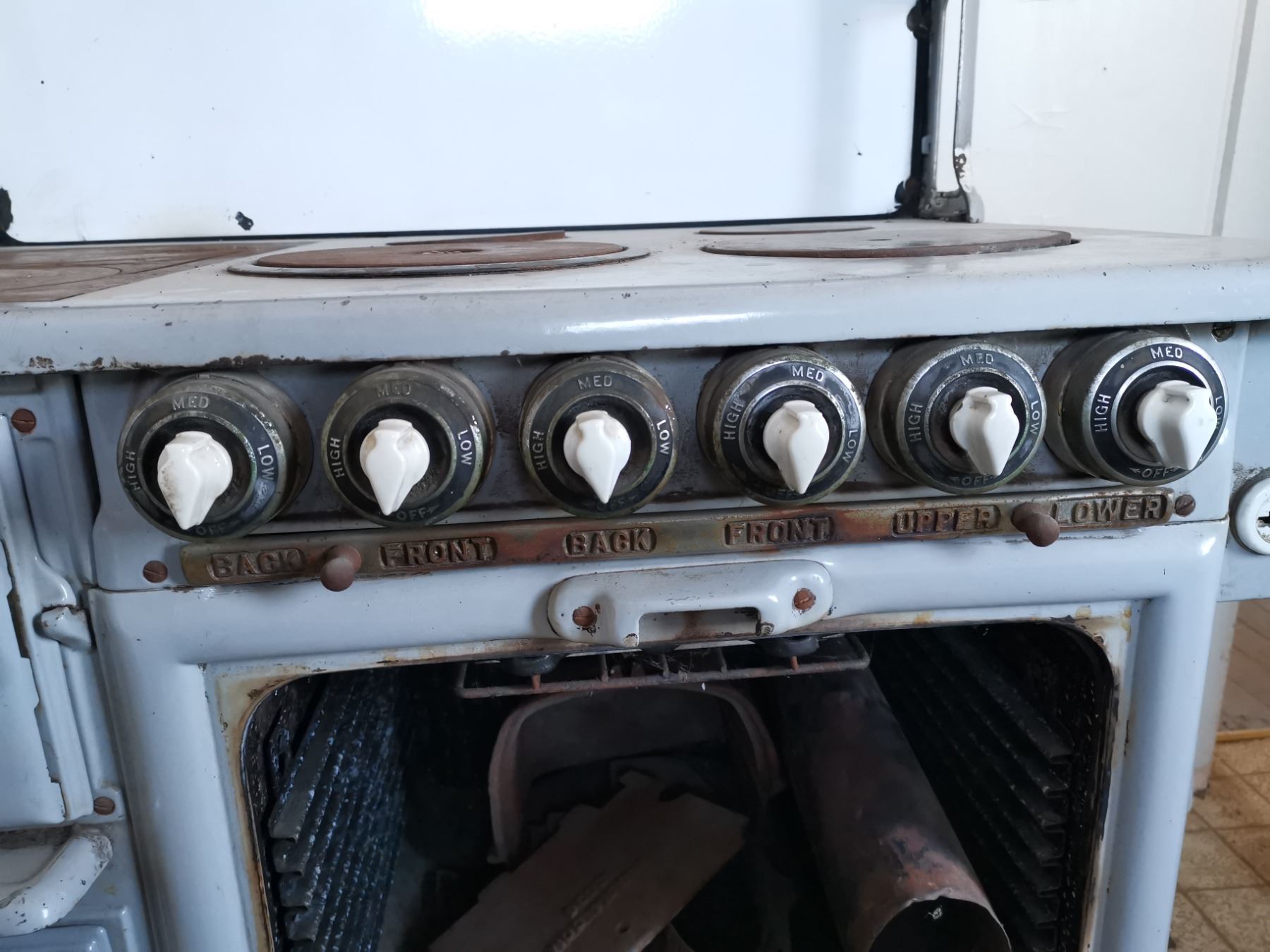 Antique McClary wood & electric cook stove (one of the first models)