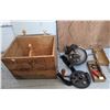 Image 1 : Antique Auto Knitter + old wooden wine box