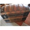 Image 7 : 1800's Fashion Steamers Trunk -wooden & leather - 36"x30"x22  (CONTENTS NOT SOLD WITH TRUNK)