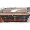 Image 1 : Antique 1800's Steamer Trunk (36.5"x21"x15.75")