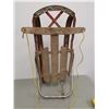 Image 3 : Vintage Wooden & Tin sled (33"long)