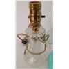 Image 4 : Vintage light shade + Antique pressed glass end table electric lamp