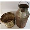 Image 5 : Antique Creamer Can + Peanut butter or Lard Tin pail