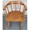Image 1 : Antique Wooden Chair (Fir wood?) - 30.5"Hx 20.5"L