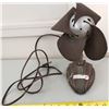 Image 1 : Antique adjustable electric fan with Leather Fan blades - Made by Samson United Canada Co. Tale Flex