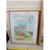 Image 2 : 2 Picture frames with pictures of antique farm equipment