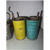 Image 2 : Antique Oil Cans with Advertising (includes Coleman)