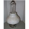 Image 1 : Antique hanging Aladdin gas lamp (white shade has crack)