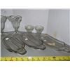Image 2 : Antique lot of Ice Cream serving dishes (banana split dishes have chips)
