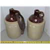 Image 1 : 2 Antique  Ceramic 1 Gallon whiskey jugs