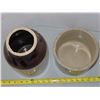 Image 2 : Antique half gallon crock pot & Ceramic  pickle jar