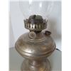 Image 4 : Antique oil lamp - tin nickel plated