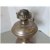 Image 5 : Antique oil lamp - tin nickel plated