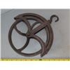 Image 3 : Antique 10" Metal Pully