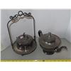 Image 4 : Antique Silver plated Tray & teapot