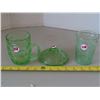 Image 1 : Depression glass cup, mug, sugar lid