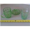 Image 3 : Depression glass cup, mug, sugar lid