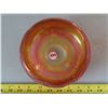Image 2 : Antique Orange 3 footed Carnival Glass Candy Bowl