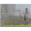 Image 1 : Vintage 3 glass candy jars